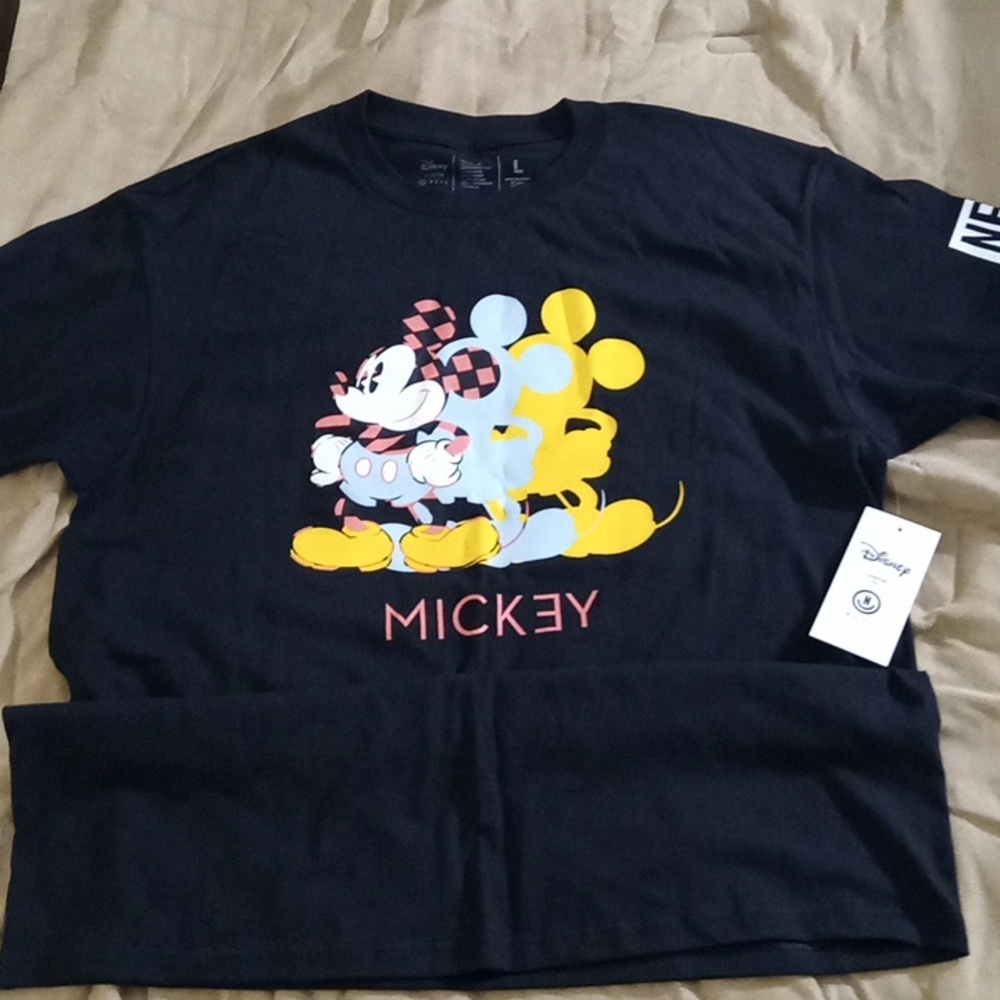 Mickey t shirt black L